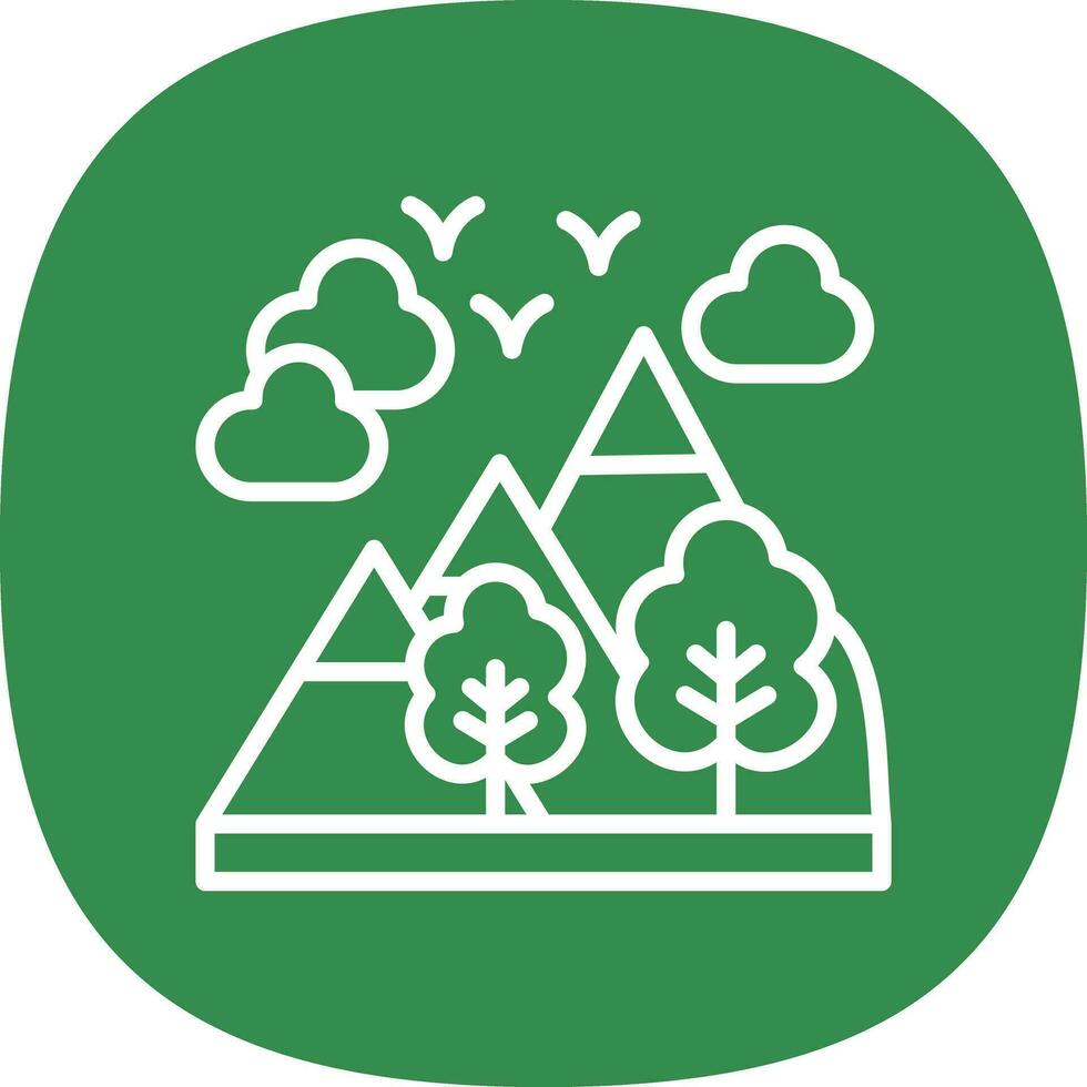 Alps Vector Icon Design