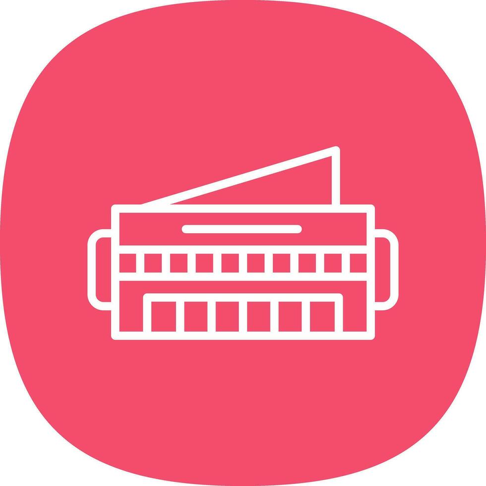Harmonica Vector Icon Design