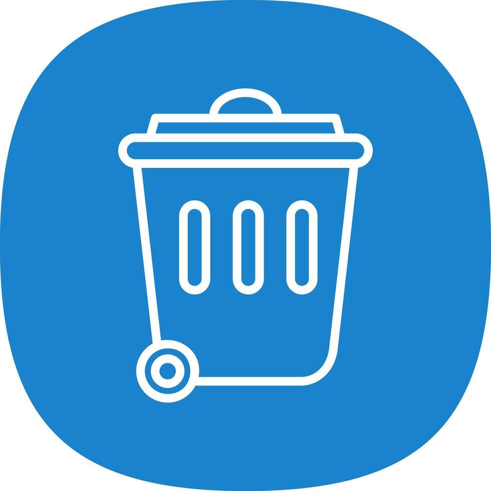 diseño de icono de vector de papelera de reciclaje