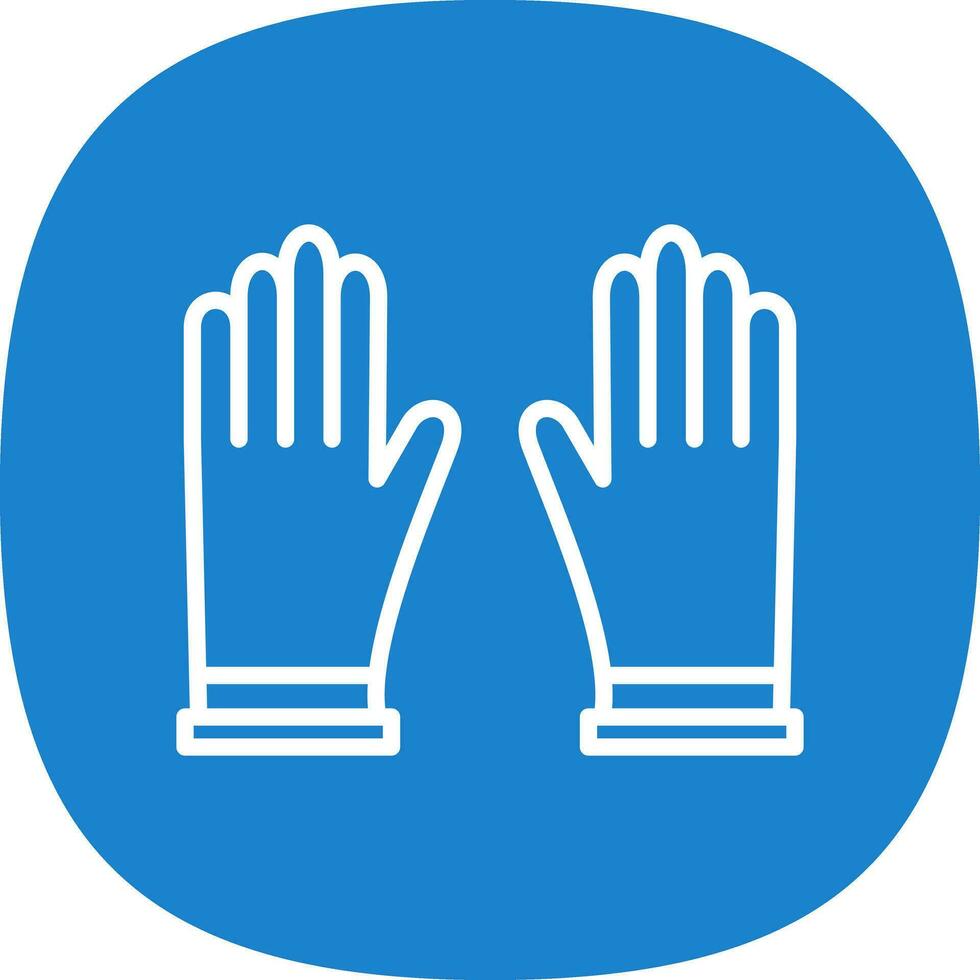 guantes, vector, icono, diseño vector