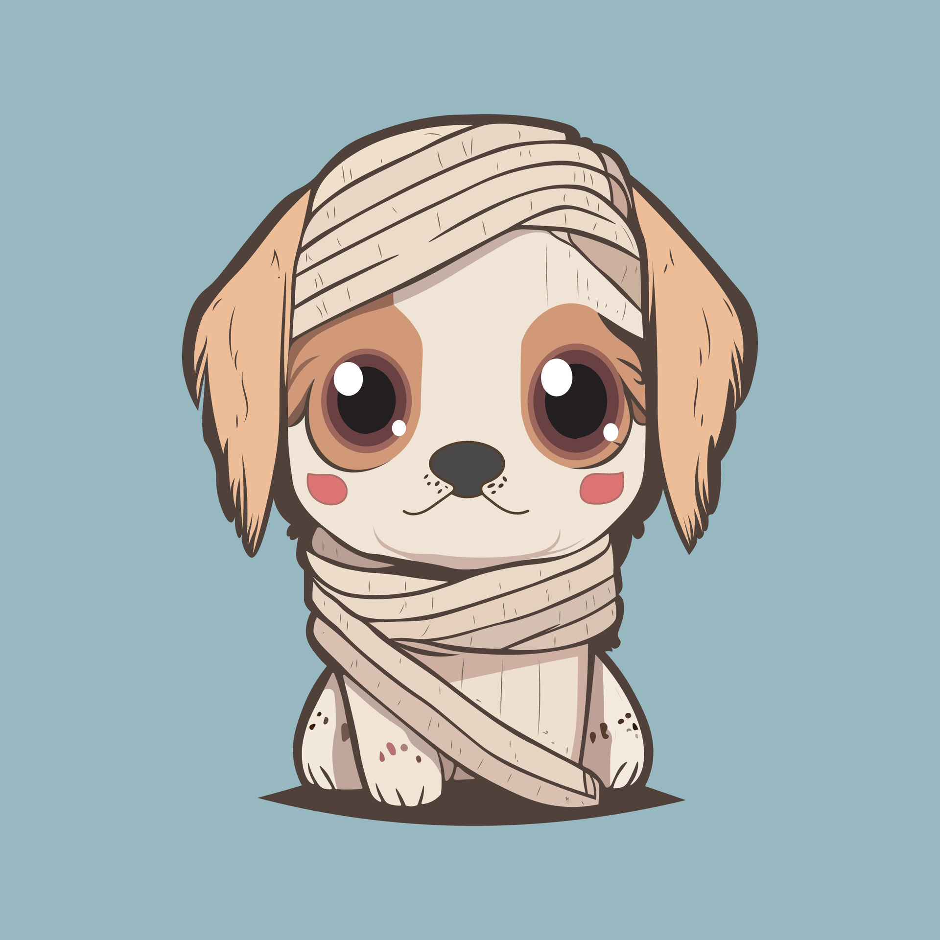 cute-injured-dog-puppy-vector-art-25040559-vector-art-at-vecteezy