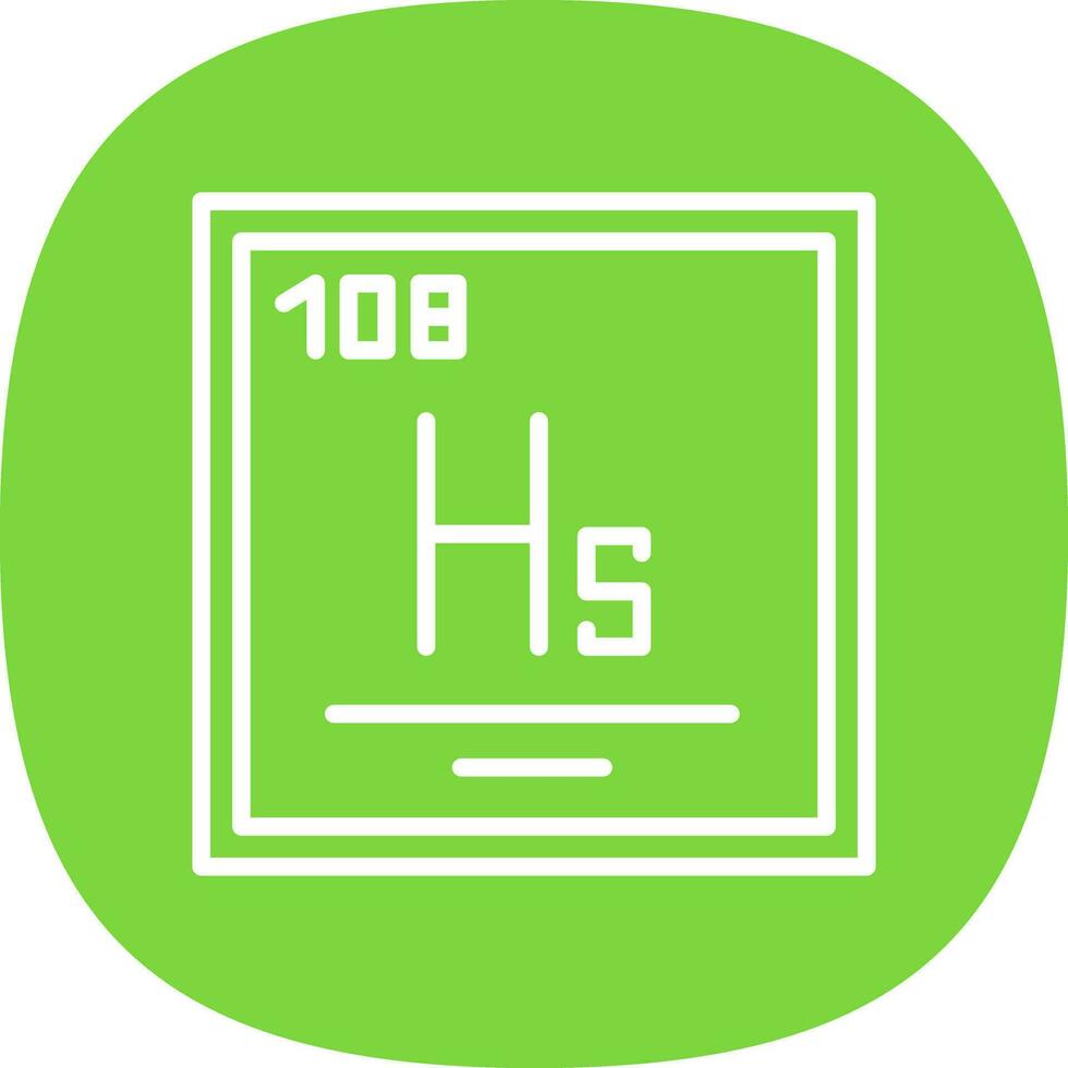 hassium vector icono diseño