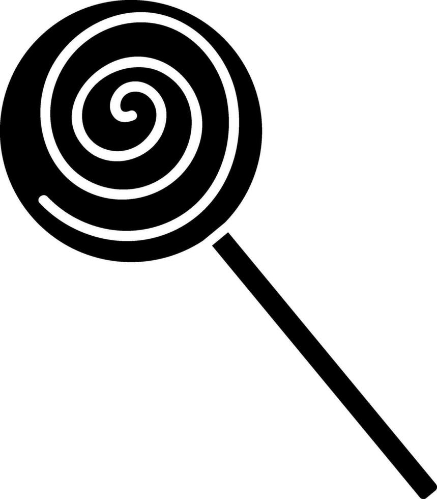 Black and white lollipop. vector