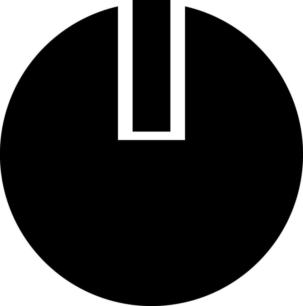 Power button in flat style. vector