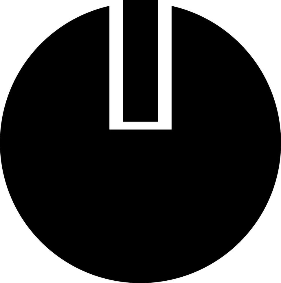 Power button in flat style. vector