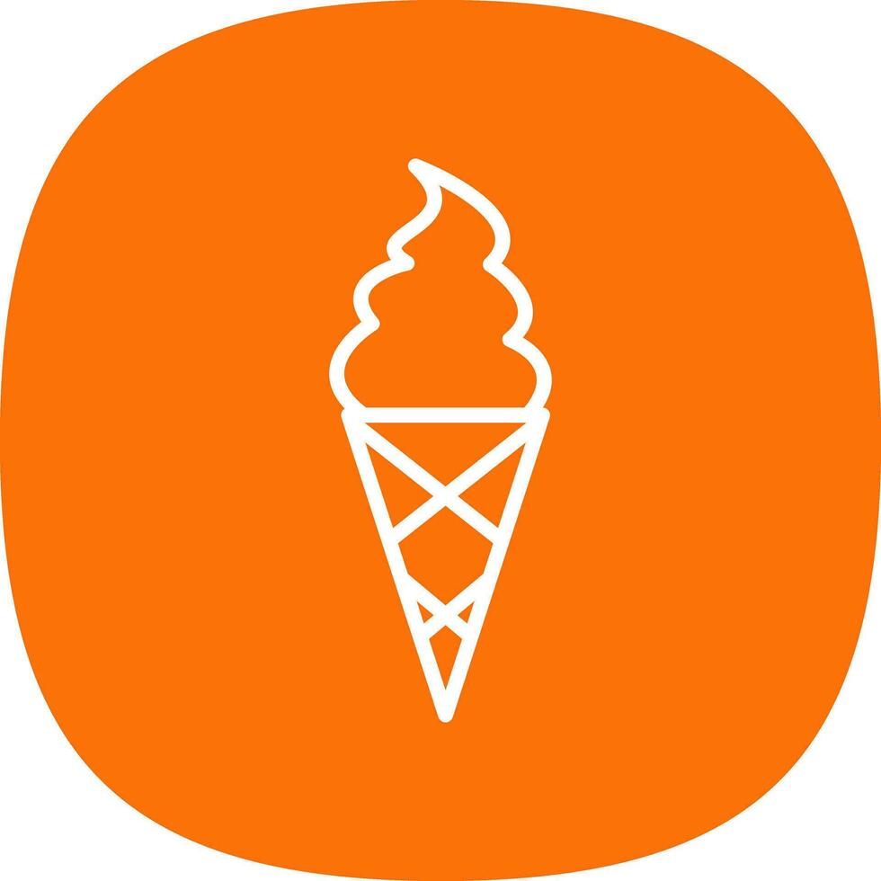 Ice cream cone Vector Icon Design