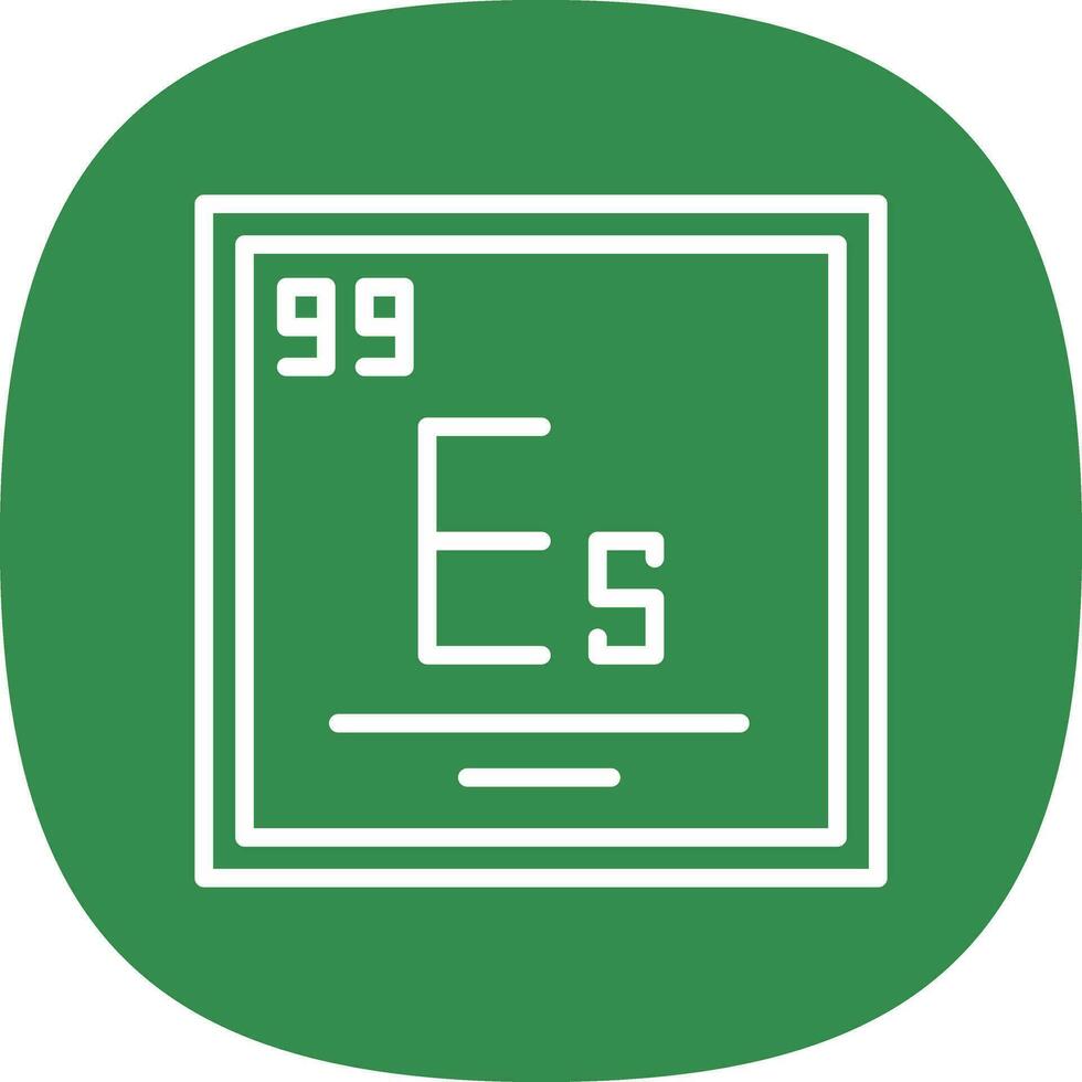 Einsteinium Vector Icon Design