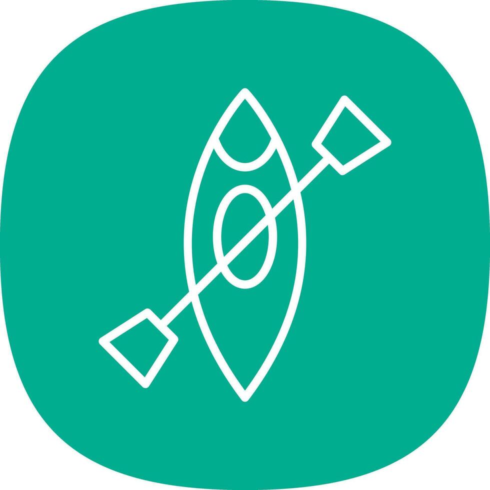 Kayak Vector Icon Design