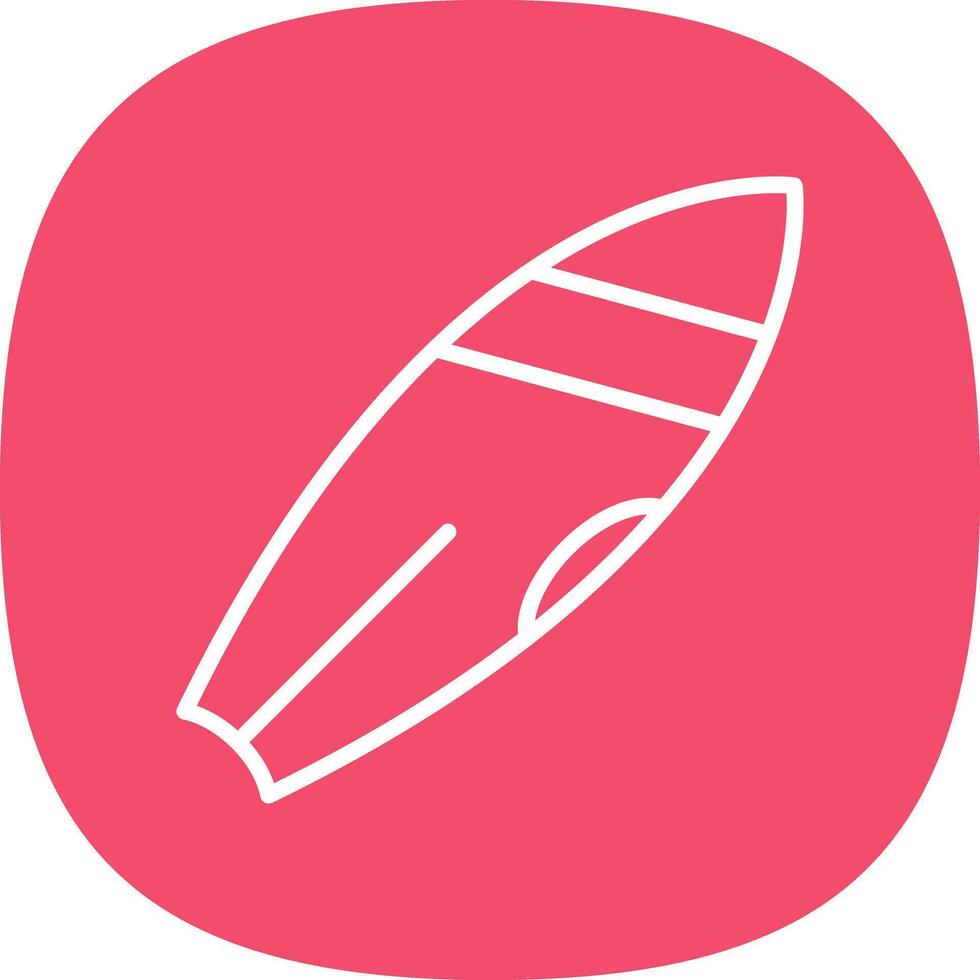 Surfboard Vector Icon Design