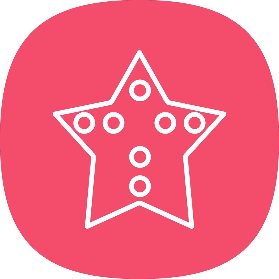 Starfish Vector Icon Design