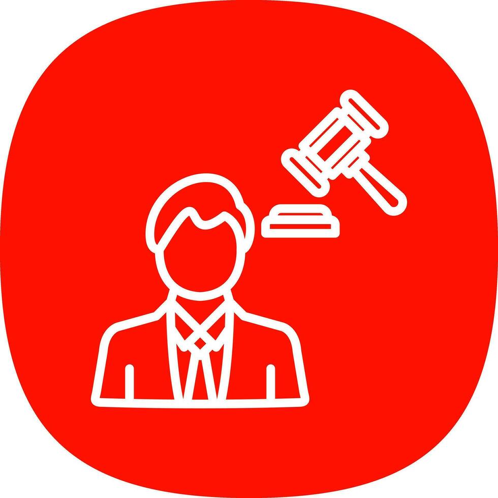 Lawyer Vector Icon Design