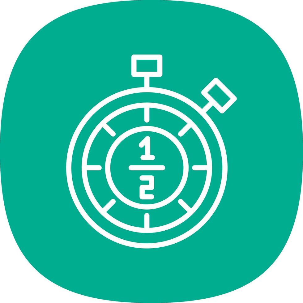 Half time Vector Icon Design
