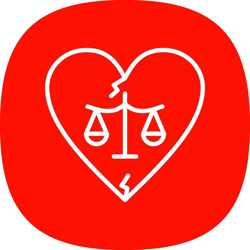 Divorce Vector Icon Design