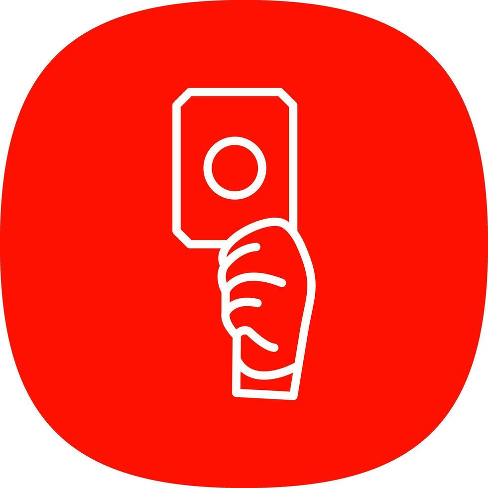 diseño de icono de vector de tarjeta roja