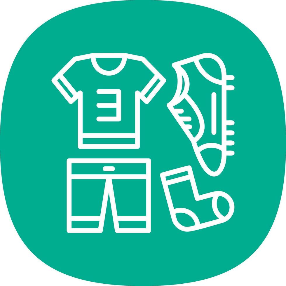 Football uniform Vector Icon Design
