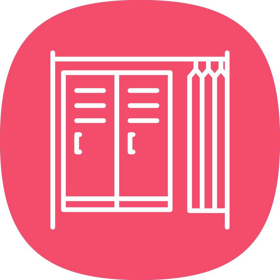 Changing room Vector Icon Design