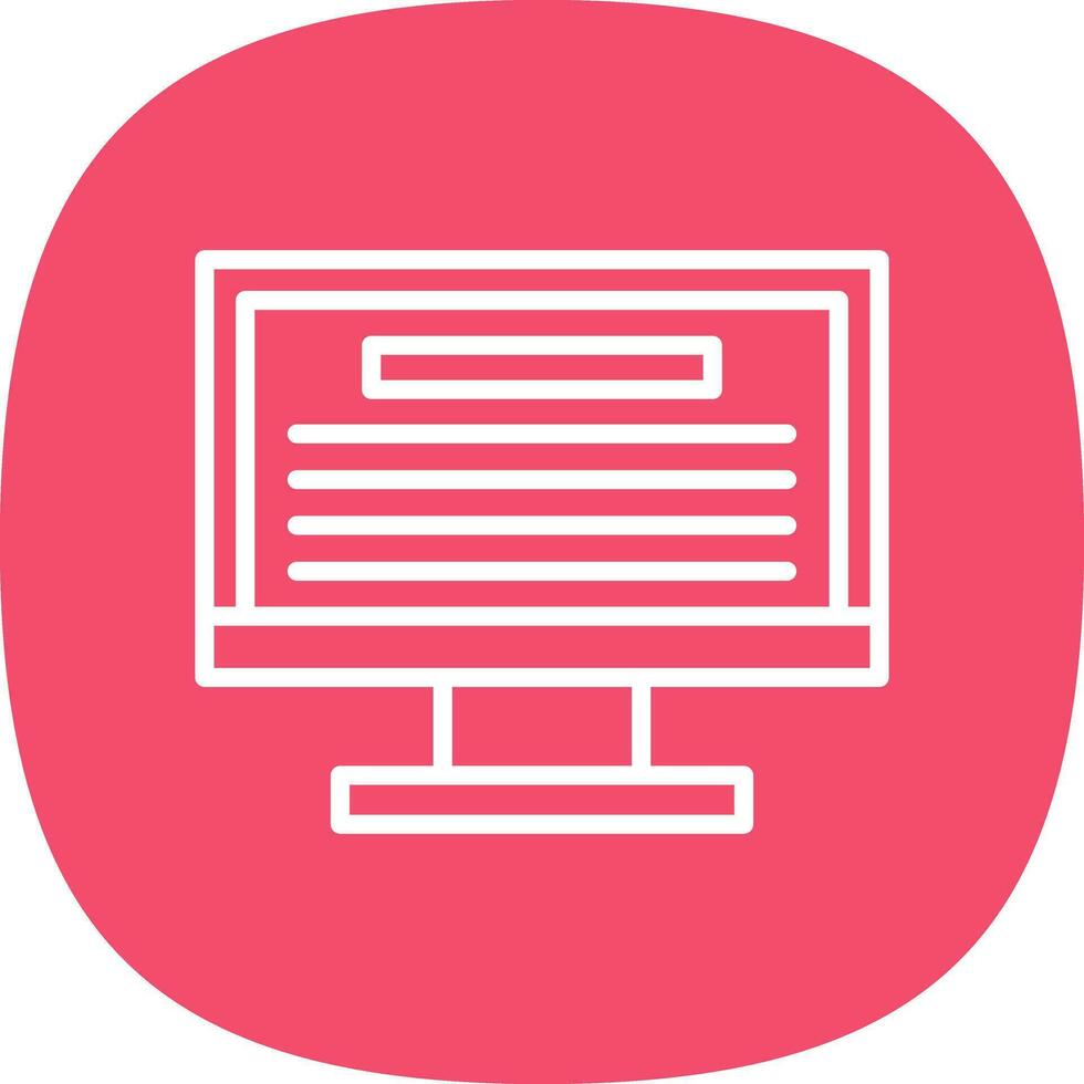 Monitor Vector Icon Design