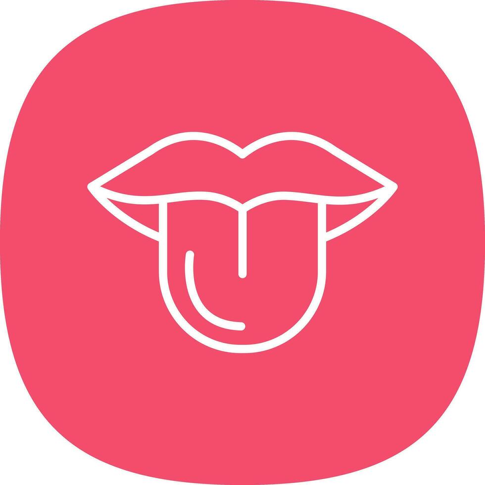 Tongue Vector Icon Design