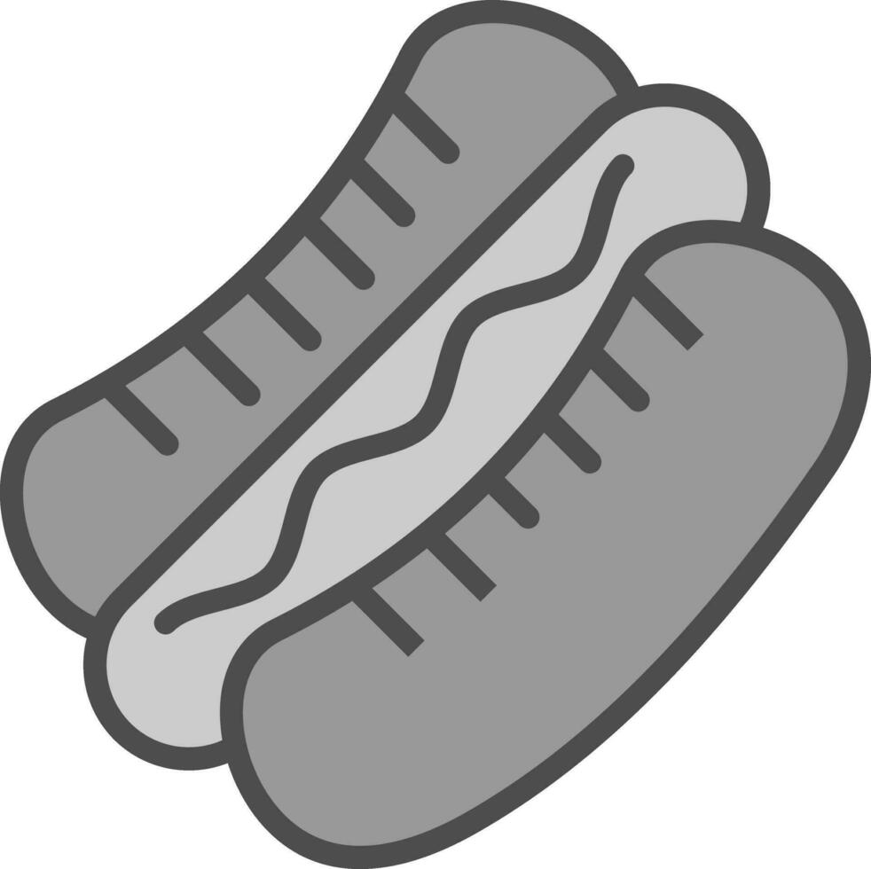 Hot dog Vector Icon Design