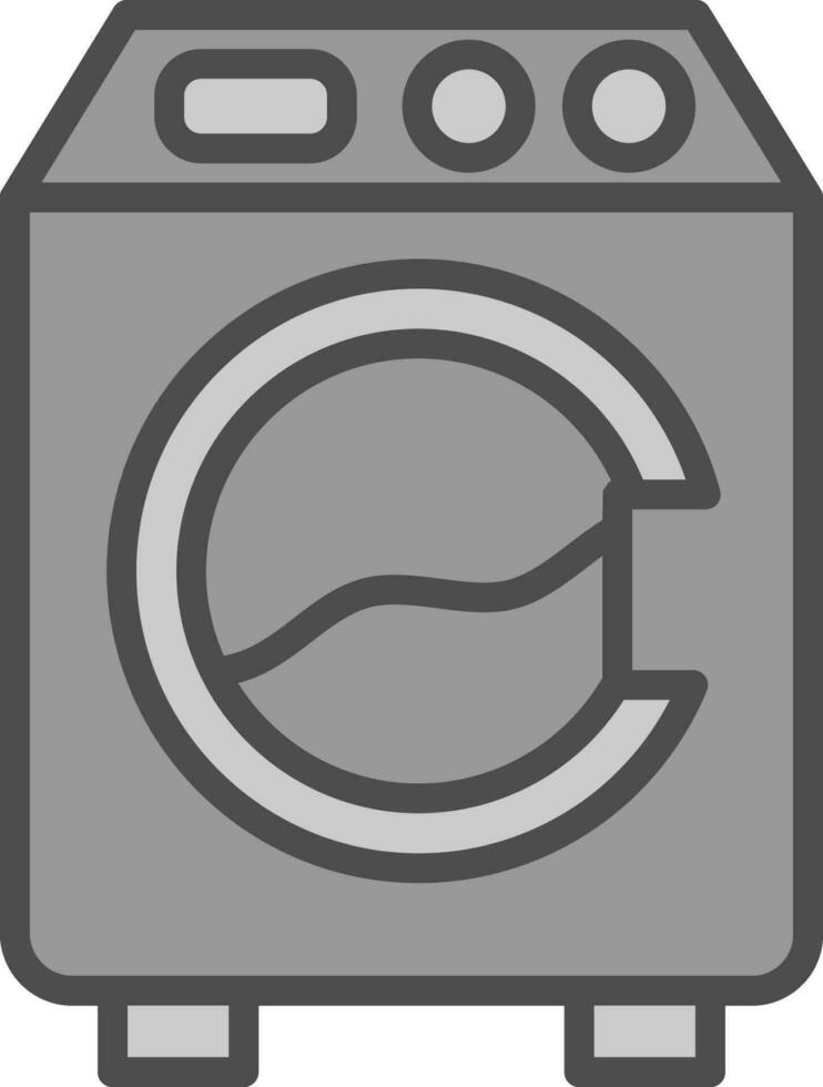 Washing machine Vector Icon Design