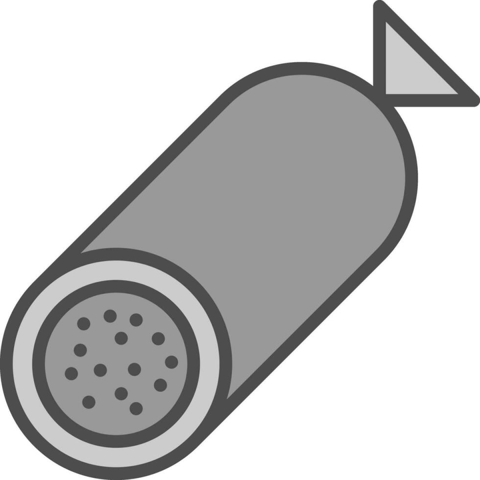 diseño de icono de vector de salami