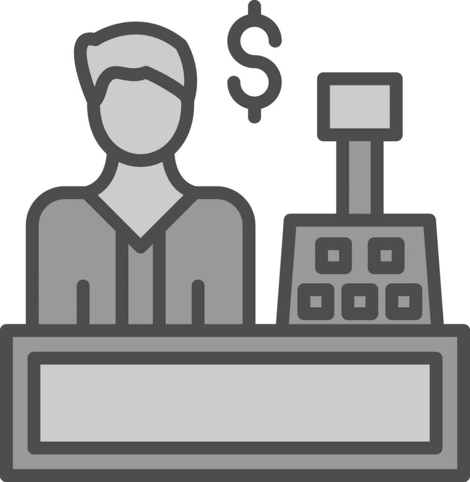 Cashier Vector Icon Design