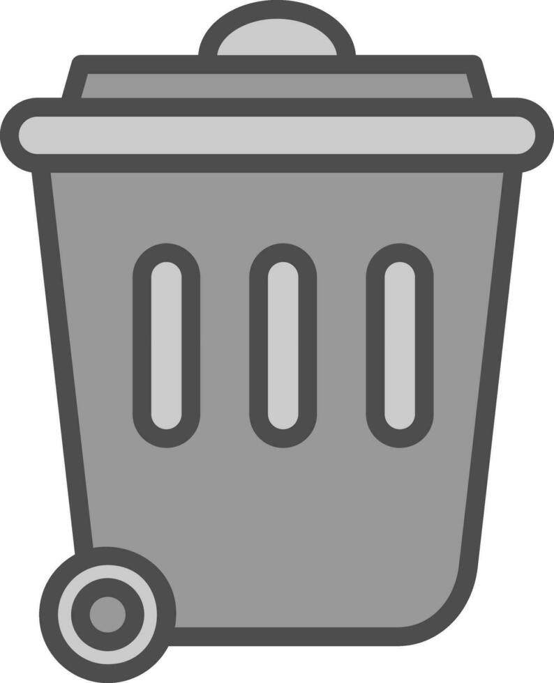 diseño de icono de vector de papelera de reciclaje