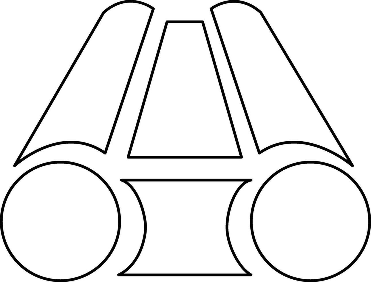 Flat style binoculars icon. vector
