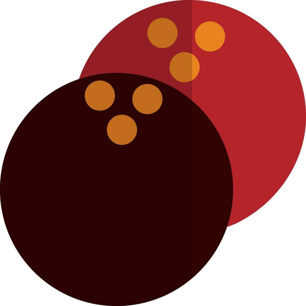 Cassino balls in flat style. vector