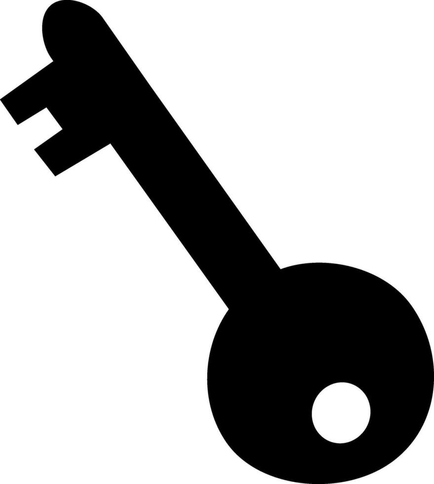 Illustration of a key. vector