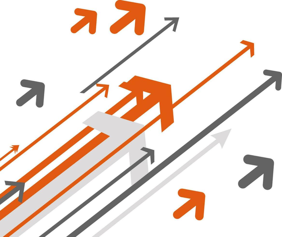 Illustration of arrows. vector