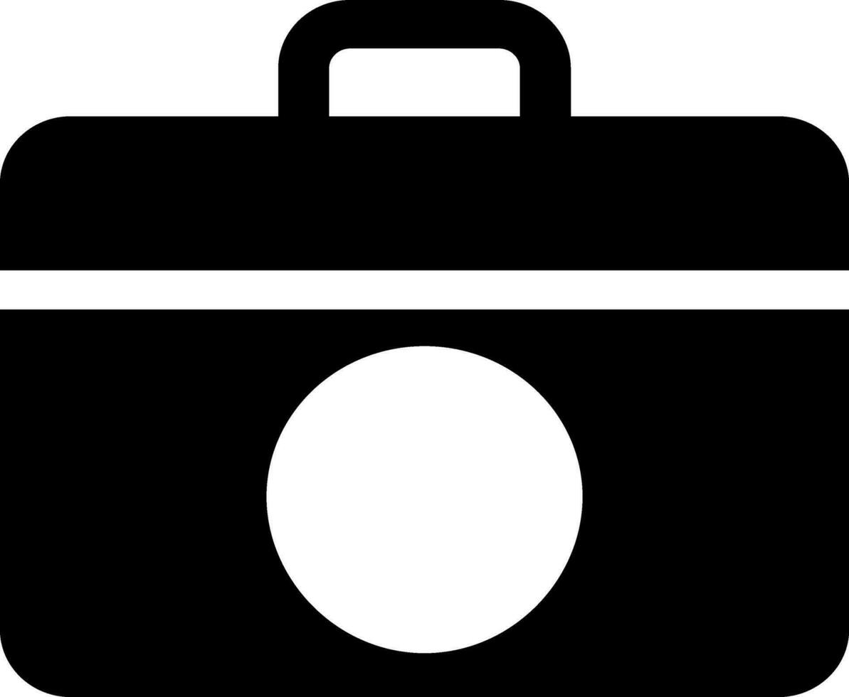 Briefcase icon or symbol in flat style. vector