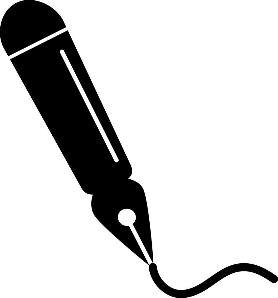 Fountain pen vector icon.