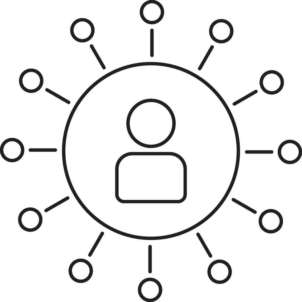 Networking sign or symbol. vector