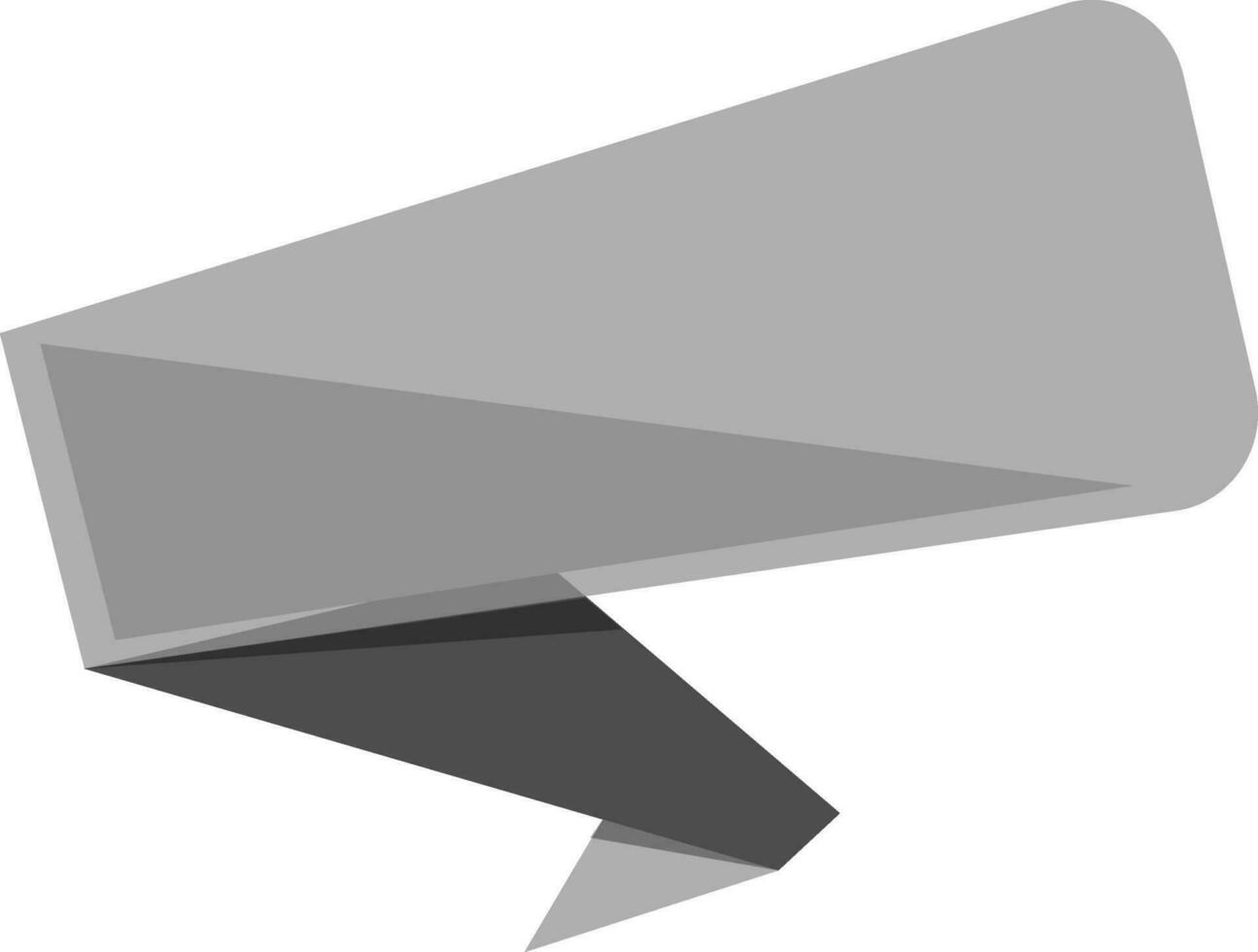 Illustration of a blank ribbon. vector