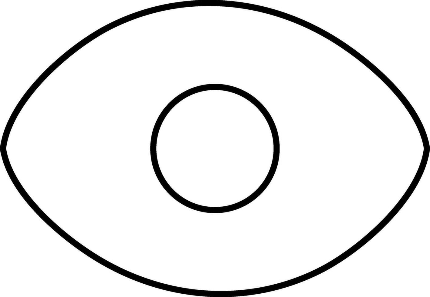 Security eye vector sign or symbol.