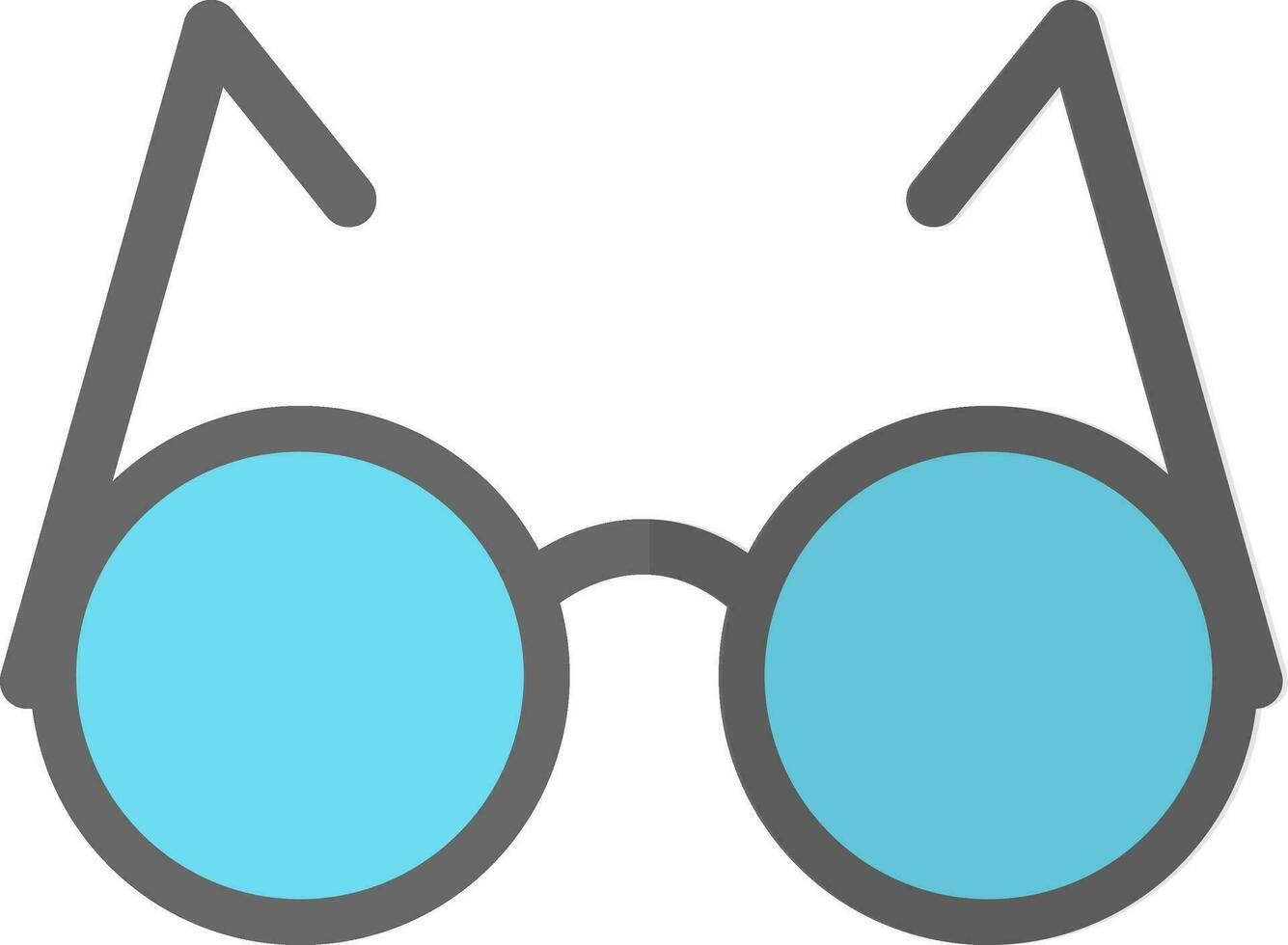 aislado icono de gafas. vector