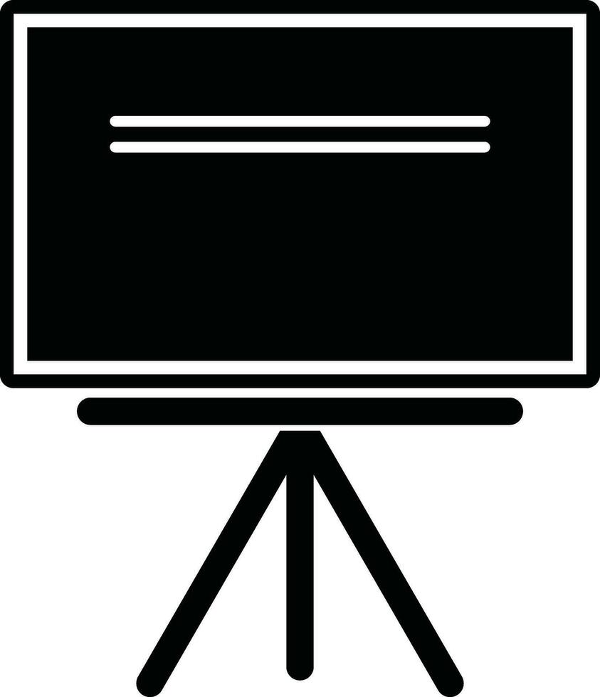 Chalkboard with standing frame vector