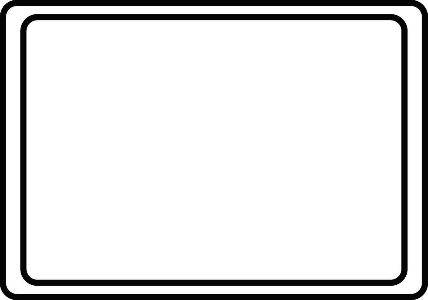 White board icon in flat style. vector