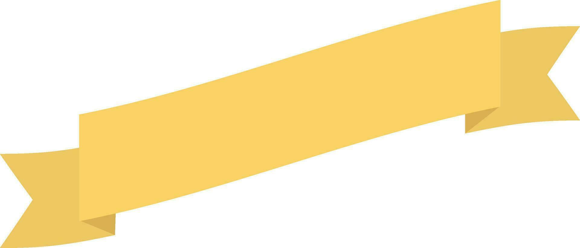 Yellow ribbon banner design. 25042316 Vector Art at Vecteezy
