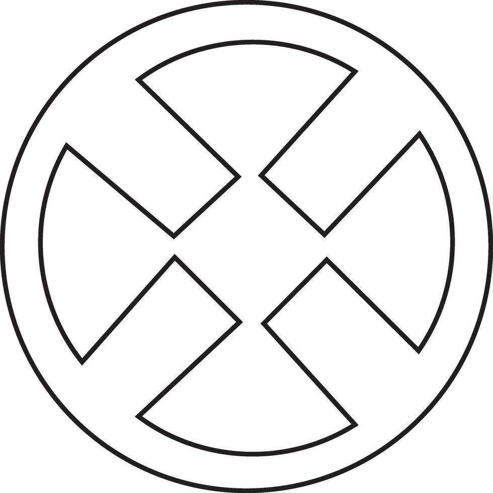 Circular style of spinner toy for playing. vector
