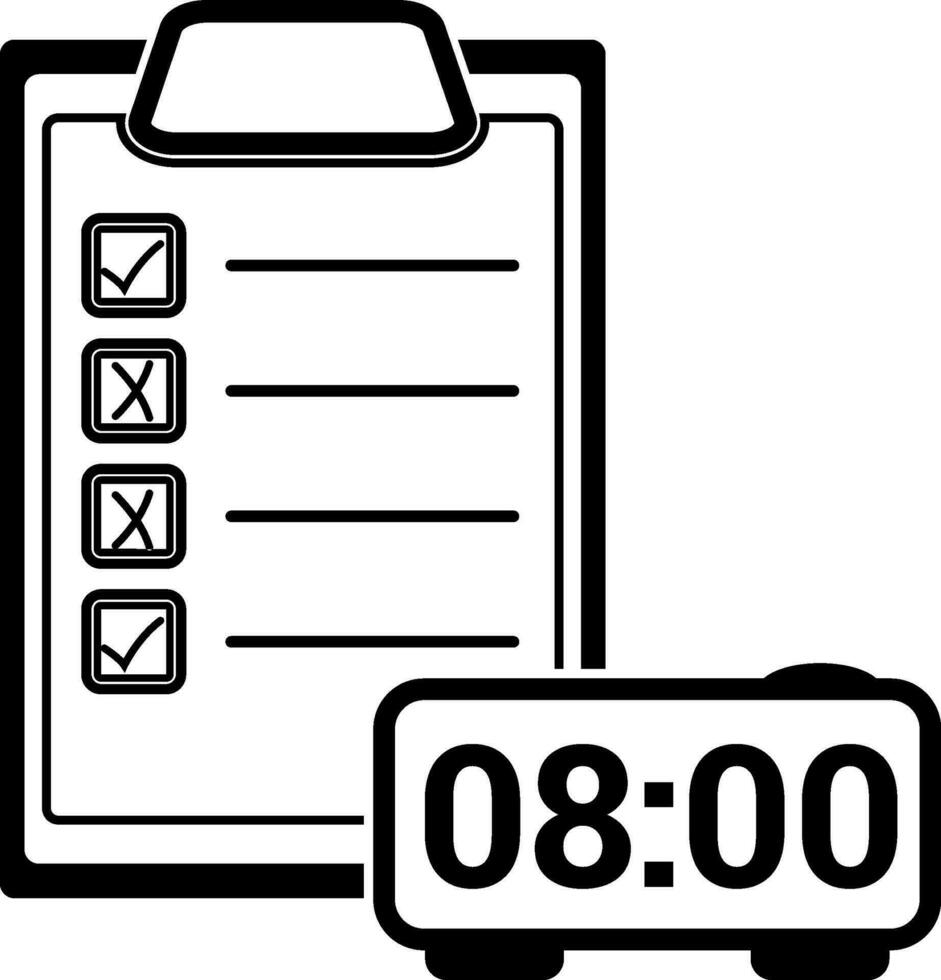 Checklist sign or symbol. vector