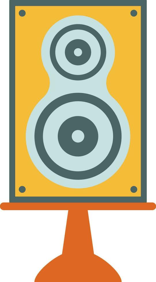 Isolated audio sound speaker icon. vector