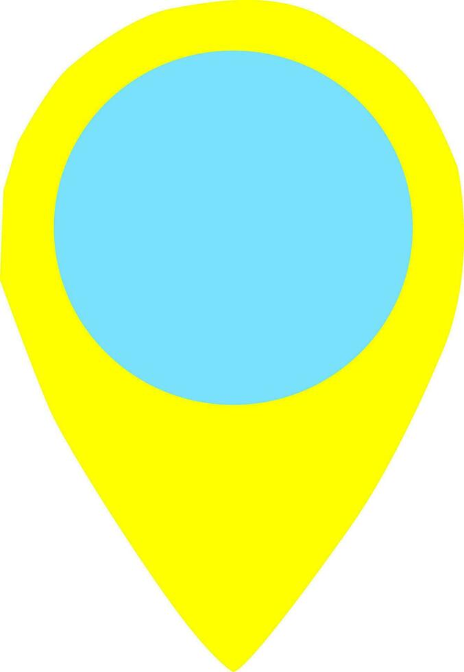 Isolated icon of map pin. vector