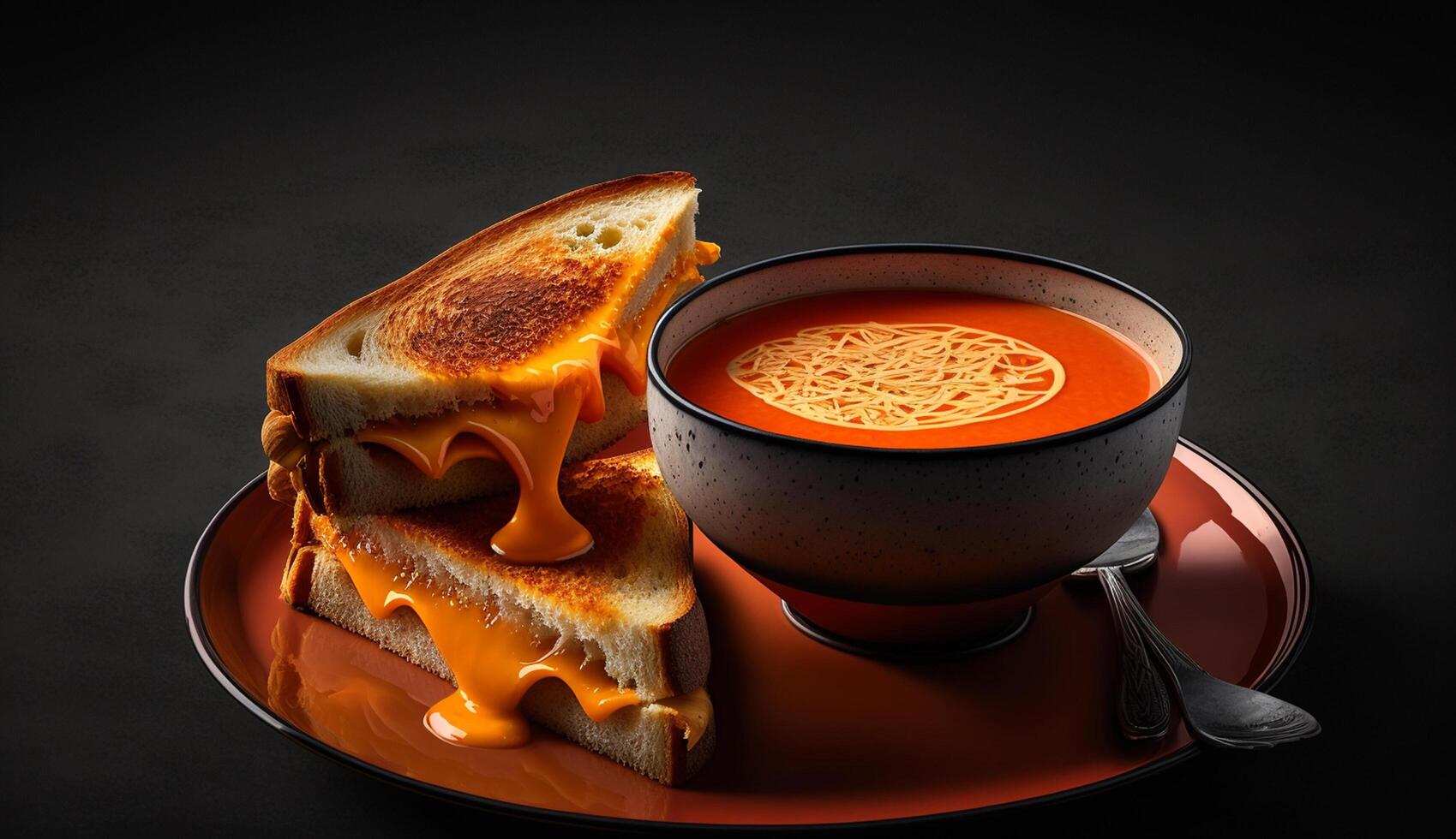 Freshly baked bread gourmet meal close up shot generated by AI photo