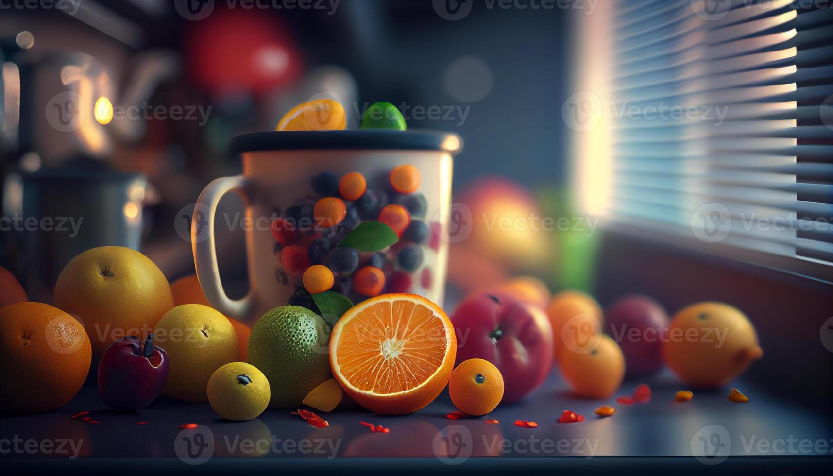 oranges citrus fruits with jar , photo