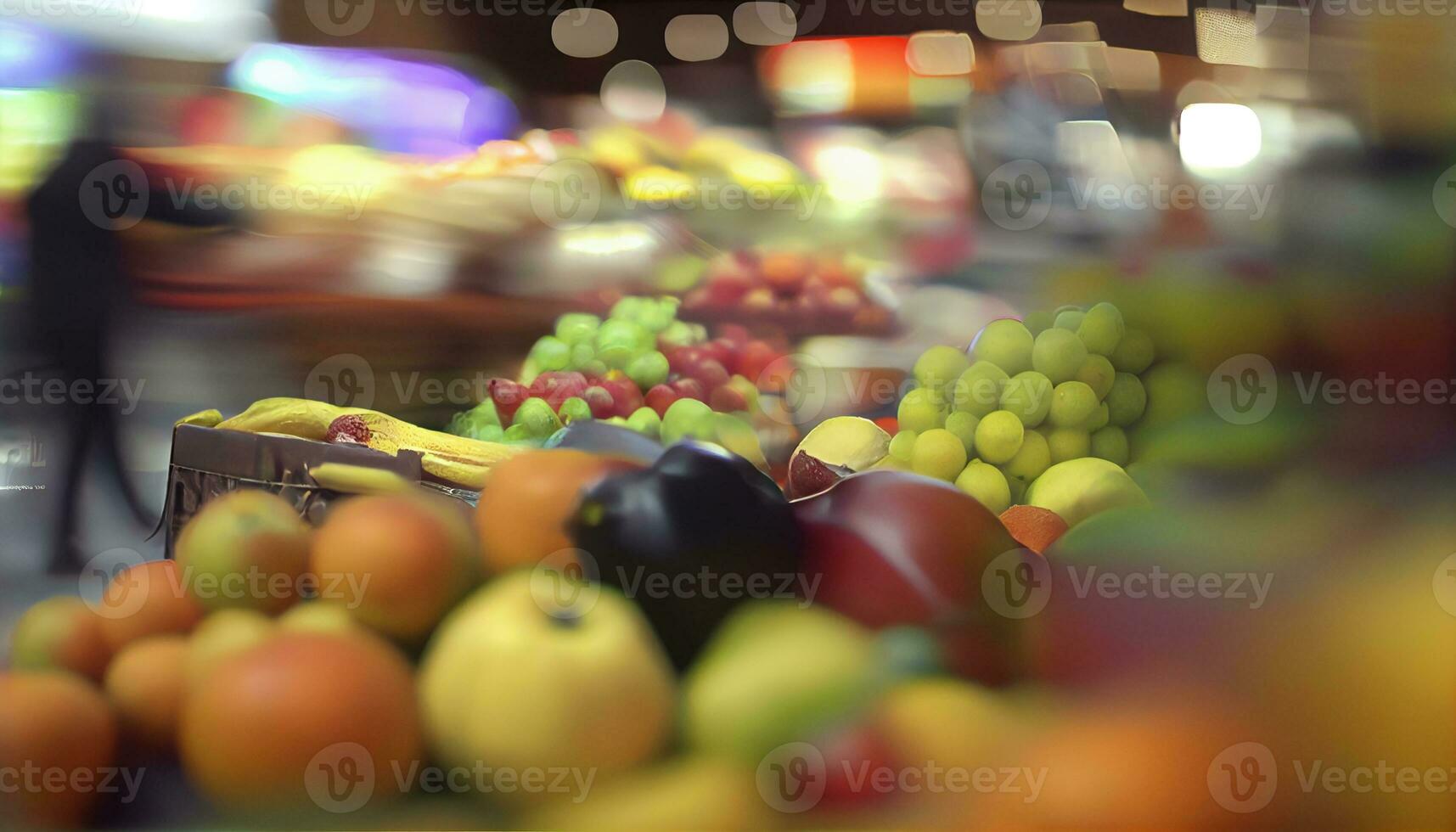 frutas sano comida en supermercado estar ,generativo ai foto