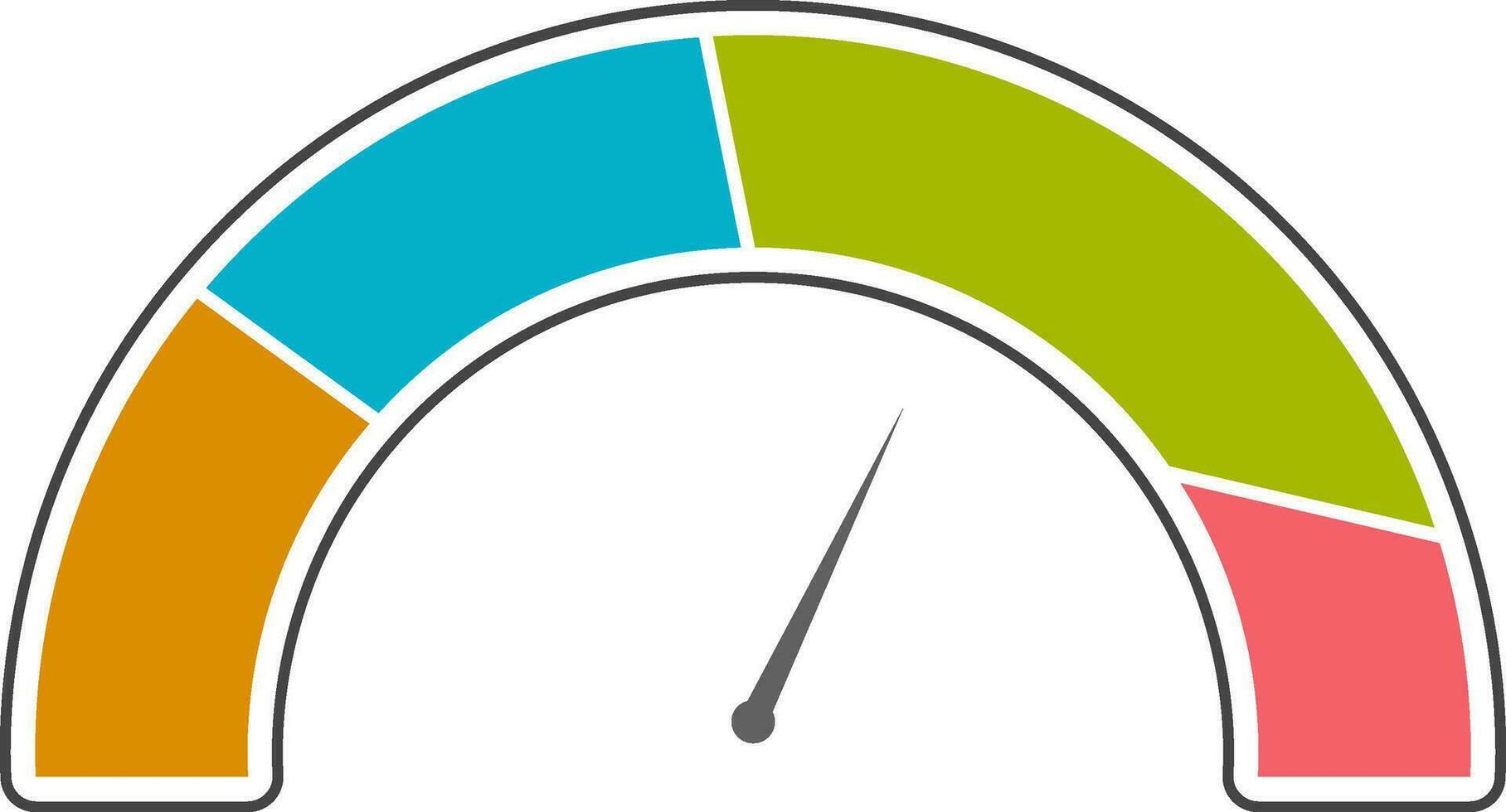 Illustration of speedometer. vector
