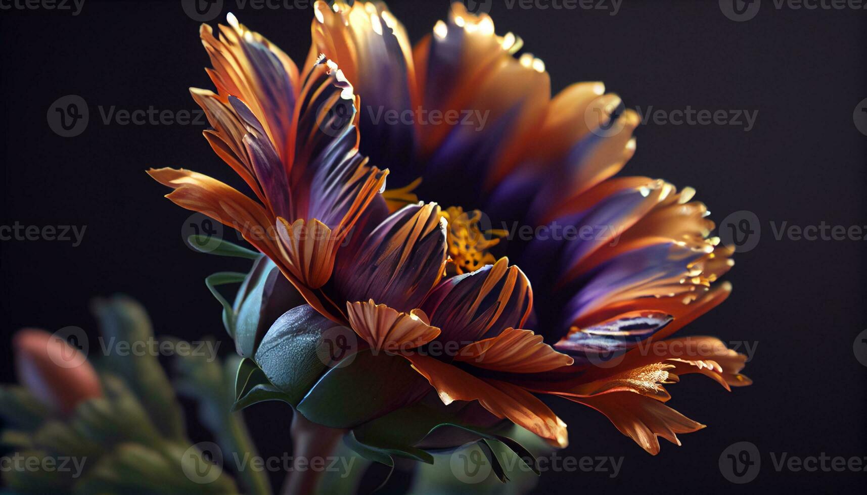 A vibrant bouquet of multi colored flowers outdoors ,generative AI photo