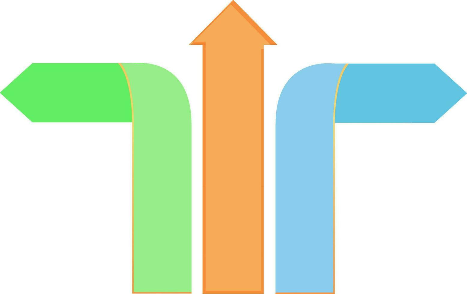 Colorful infographic arrows for Business. vector
